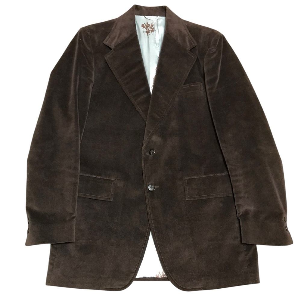 McGregor Vintage Union Made Brown Corduroy Suit Blazer Jacket Size 42L